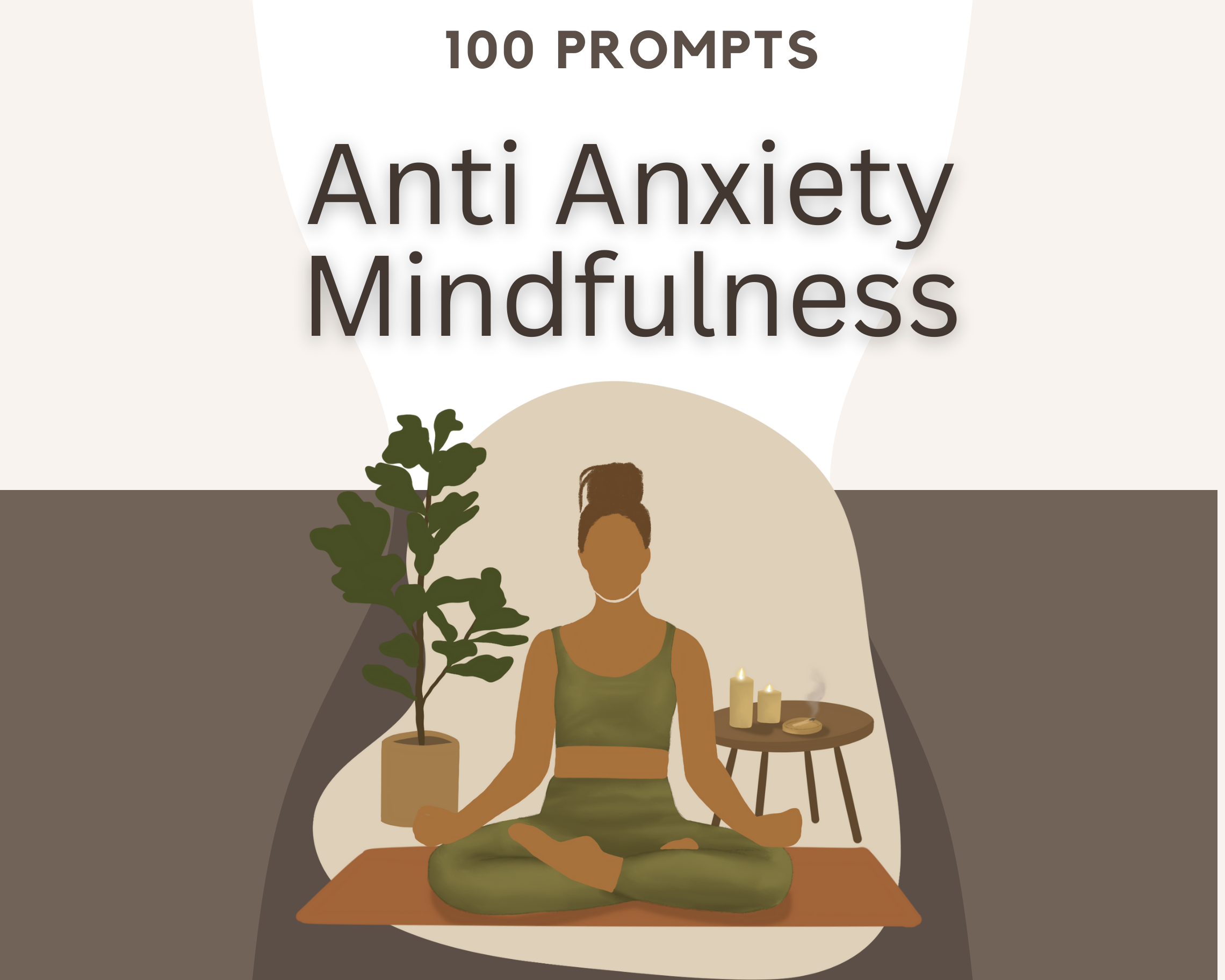 100 Anti-Anxiety Mindfulness Prompt Journal cover