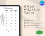 Weight Loss Planner – printable PDF