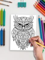 Night Watchers – 50 Owl Designs to Color