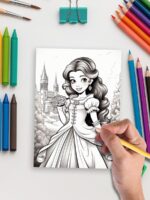 Princess Moments – 120 Elegant Adult Coloring Pages