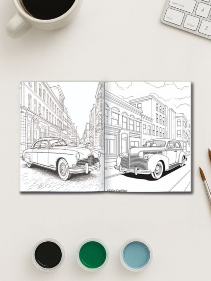 Classic Cruisers – 115 Vintage Car Coloring Pages