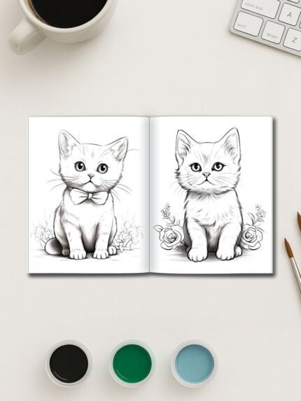 Whisker World – 105 Cat Coloring Pages