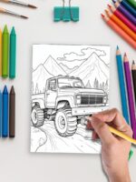 Truck Power – 120 Monster Truck Coloring Pages