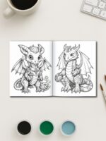 Dragon Realm – 50 Fire Breathing Coloring Pages