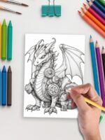 Dragon Realm – 50 Fire Breathing Coloring Pages