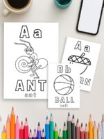 78 Preschool Alphabet Coloring Pages