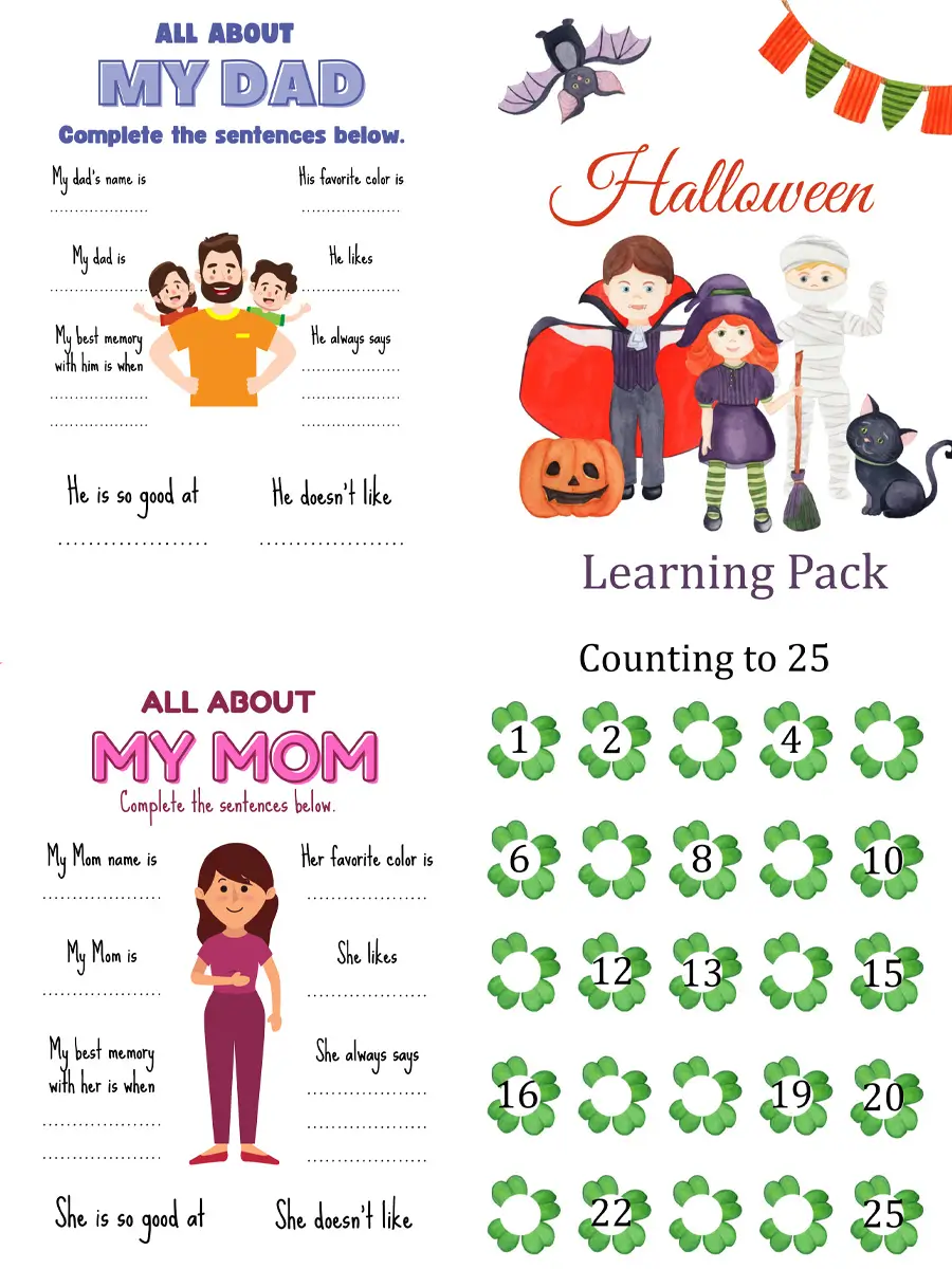 Celebrate & Learn – Holiday Printable Fun Pack (245 Pages)