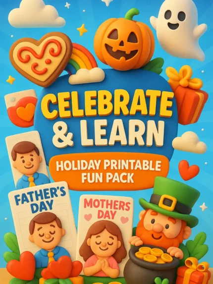 Celebrate & Learn – Holiday Printable Fun Pack (245 Pages)