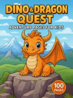 Dino & Dragon Quest – 100 Adventure Pages for Kids
