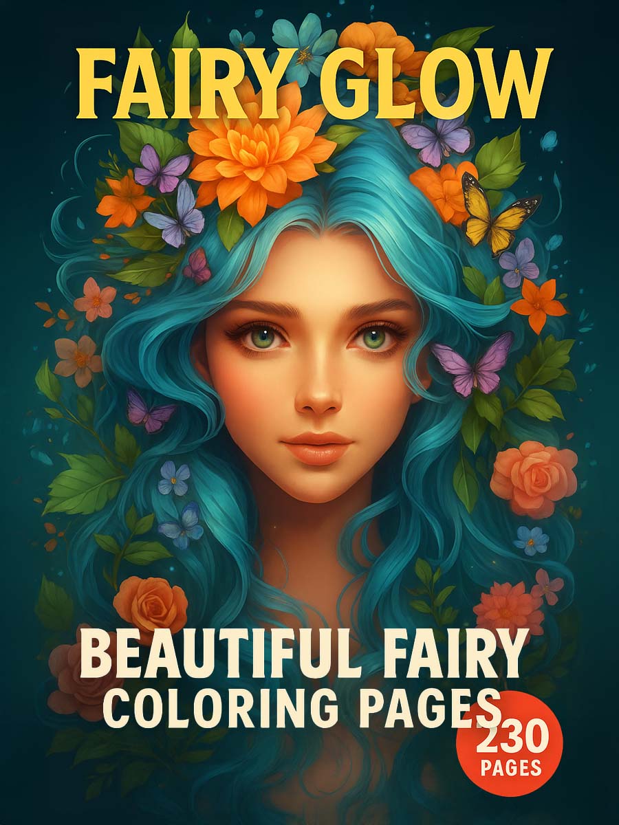 Fairy Glow – 230 Beautiful Fairy Coloring Pages