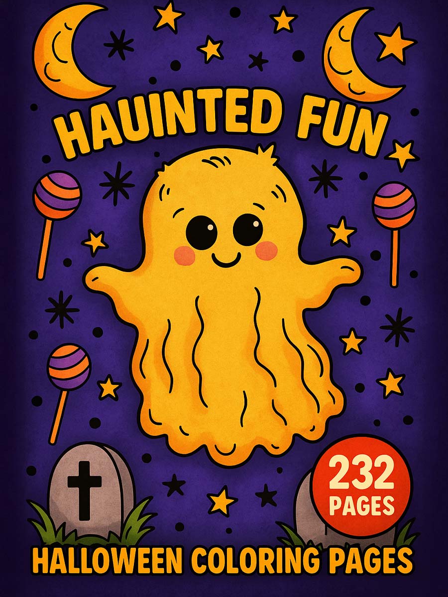 Haunted Fun 232 Halloween Coloring Pages cover