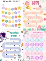 Printable Reward Chart Bundle – 15 Pages of Fun Motivation Tools for Kids