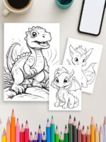 Dino & Dragon Quest – 100 Adventure Pages for Kids