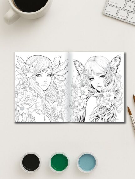 Fairy Glow – 230 Beautiful Fairy Coloring Pages