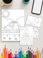 Vroom & Zoom – 35 Vehicle Coloring Pages