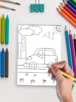Vroom & Zoom – 35 Vehicle Coloring Pages