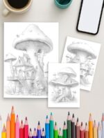 Mushroom Cottage Magic – 75 Whimsical House Pages