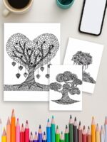 Nature’s Calm – 135 Mandala Landscape & Scene Pages