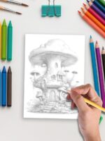 Mushroom Cottage Magic – 75 Whimsical House Pages
