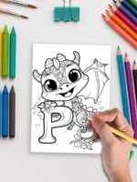 Dragon ABC – 36 Alphabet & Number Pages with Dragons