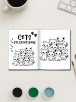 Kitten’s Adventures – 21 Cat Coloring Pages