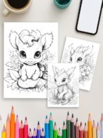 Fire & Flight – 50 Dragon Coloring Pages