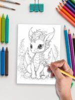 Fire & Flight – 50 Dragon Coloring Pages