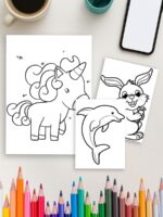 Animal Friends Forever – 65 Cute Coloring Pages for Kids