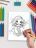 Mermaid Tales & Mythical Friends – 70 Fantasy Story Coloring Pages