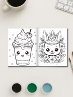 Kawaii Cuties – 130 Adorable Everyday Object Coloring Pages