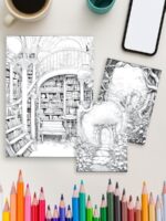 Gateways to Enchantment – 200 Fairy Portal Coloring Pages