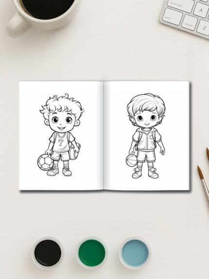 Game On! – 141 Sports & Activities Coloring Pages for Kids