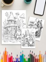 Garden Gnome Tales – 75 Whimsical Gnome Coloring Pages