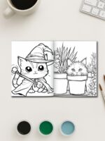Purrfectly Kawaii – 160 Cute Cat Coloring Pages