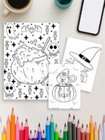 Haunted Fun – 232 Halloween Coloring Pages for All Ages
