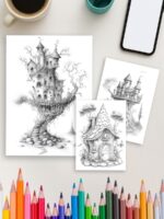 The Fairy House Vault – 525 Enchanted Homes to Color