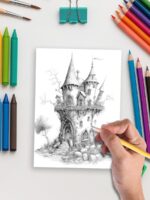 The Fairy House Vault – 525 Enchanted Homes to Color