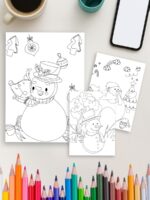 Cozy Winter Moments – 30 Kids Winter Coloring Pages
