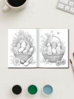Easter Bloom Baskets – 25 Festive Coloring Pages