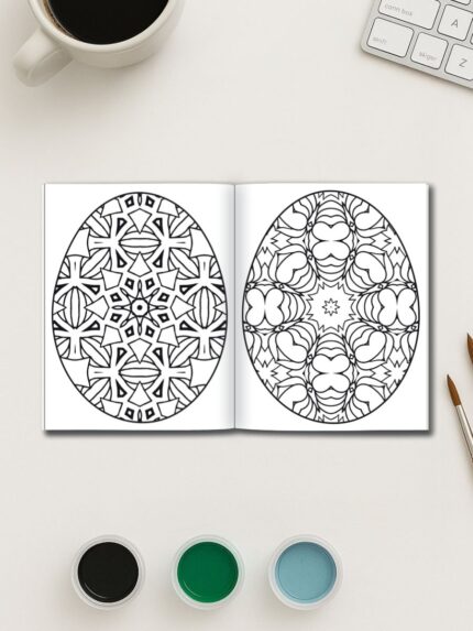 Eggscape into Easter – 160 Mandala Easter Egg Pages