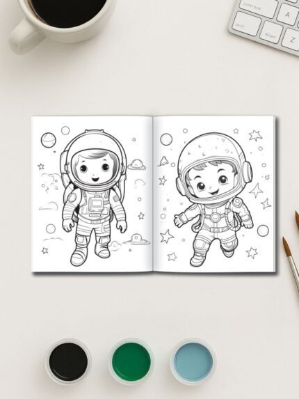 Kids in Space – 50 Intergalactic Adventures to Color