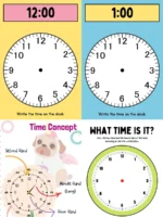 Tick Tock Time Bundle – 360 Pages of Time Learning Games & Worksheets