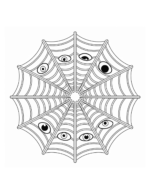 Spooky Halloween Mandala Coloring Book – 39 Printable Pages for Adults