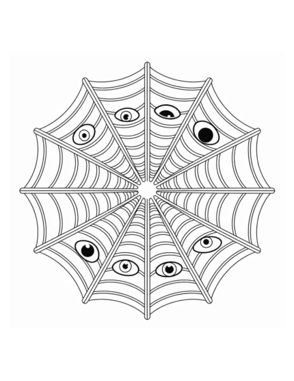 Spooky Halloween Mandala Coloring Book – 39 Printable Pages for Adults