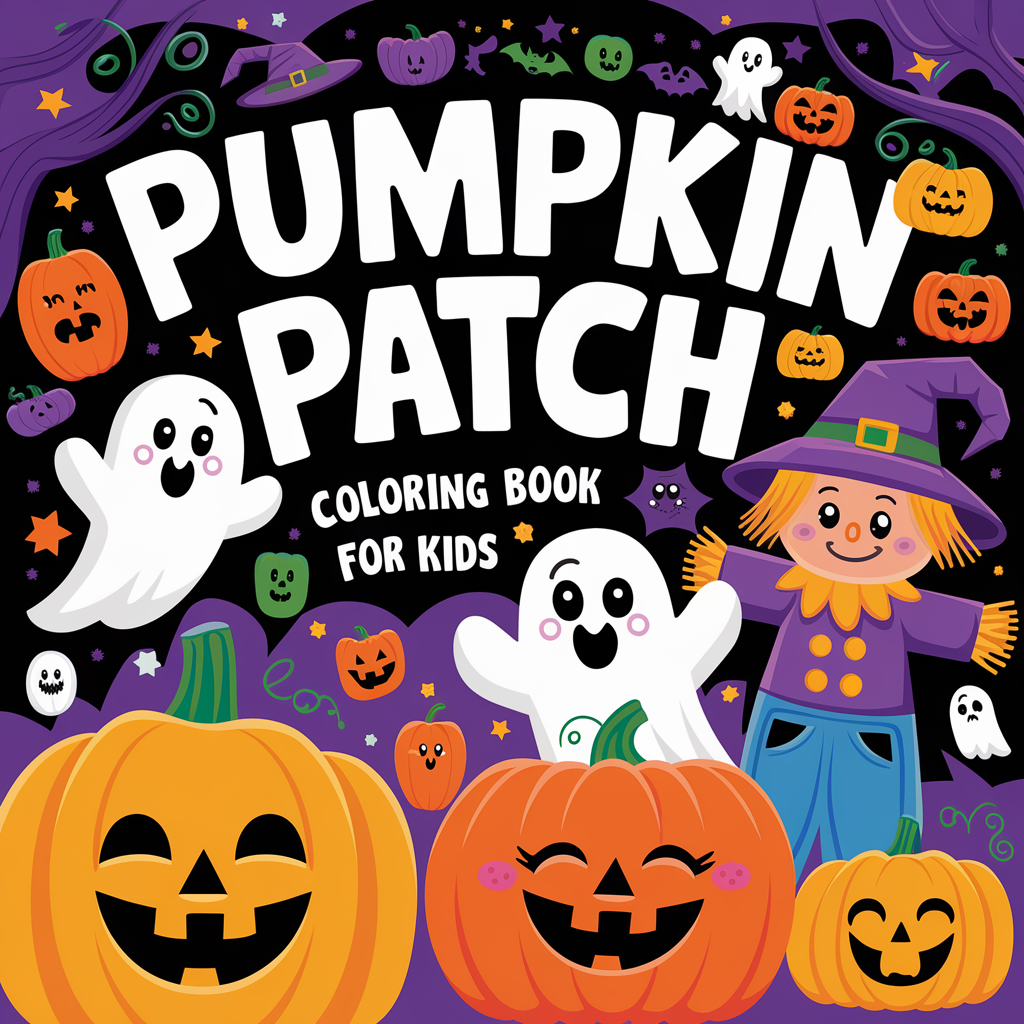 Pumpkin Patch Coloring Book cover