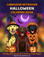 Labrador Retriever Halloween Coloring Book – 50 Adorable Costume & Trick-or-Treat Pages
