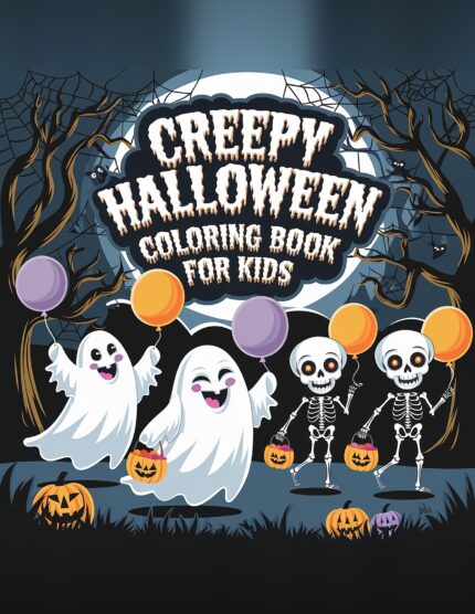 Creepy Halloween Coloring Book for Kids – 65 Bold & Easy Pages