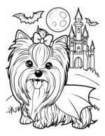 Yorkie Halloween Coloring Book – 50 Adorable Costume & Trick or Treat Pages