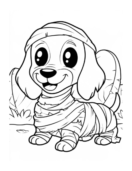 Dachshund Halloween Coloring Book – 50 Adorable Costume & Trick or Treat Pages